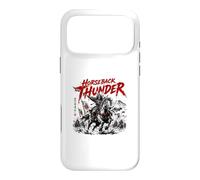Carcasa para iPhone 17 Pro MAX Escena de Batalla épica Guerrero Samurai Trueno Caballo