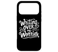 Carcasa para iPhone 17 Pro MAX Escribiendo sobre mis Preocupaciones Divertido caligrafía Dicho