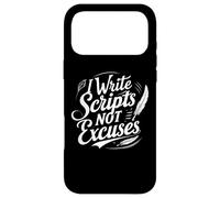 Carcasa para iPhone 17 Pro MAX Escribo guiones, no Excusas, película Divertida