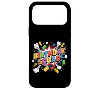 Carcasa para iPhone 17 Pro MAX Escuadrón de cumpleaños Familia Cumpleaños Constructor de Ladrillos a Juego