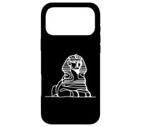 Carcasa para iPhone 17 Pro MAX Esfinge Una Línea Arte Egipto Monumento Antiguo Dibujo