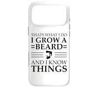 Carcasa para iPhone 17 Pro MAX Eso es lo Que Hago Crecer la Barba y sé Cosas