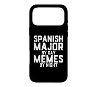 Carcasa para iPhone 17 Pro MAX Español Mayor De Día Memes Noche Diversión Estudiante Hispana Latina