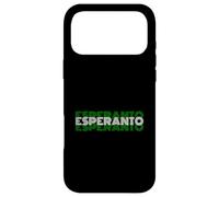 Carcasa para iPhone 17 Pro MAX Esperanto - Diseño de Texto de lenguaje de Estilo Retro de los años 70