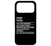Carcasa para iPhone 17 Pro MAX Esposa de CPA Divertida Esposa sarcástica de una Persona trabajadora