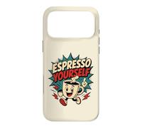 Carcasa para iPhone 17 Pro MAX Espresso Yourself Divertido Estilo Vintage Café Comic Retro Art