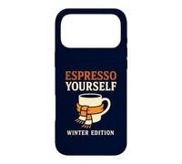 Carcasa para iPhone 17 Pro MAX Espresso Yourself Winter Edition Divertido Juego de Palabras para Amantes del café