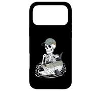 Carcasa para iPhone 17 Pro MAX Esqueleto de Pesca de Lona para Halloween