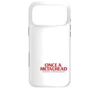 Carcasa para iPhone 17 Pro MAX Esqueleto Once A Metalhead Siempre Una Cabeza De Metal Punk