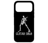 Carcasa para iPhone 17 Pro MAX Esqueleto Tocando Guitarra eléctrica Solo Halloween Música Rock