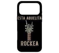 Carcasa para iPhone 17 Pro MAX Esta Abuelita Rockea Mano de Esqueleto Music Rock Guitar