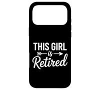 Carcasa para iPhone 17 Pro MAX Esta Chica se jubiló Pronto se jubila desordenado moño Pelo para Mujer