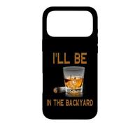 Carcasa para iPhone 17 Pro MAX Estaré en el Patio Trasero: Divertidos Amantes del cigarro y el Bourbon