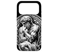 Carcasa para iPhone 17 Pro MAX Estatua de Dios Griego Hombre Pensando Filiósofo Relámpago