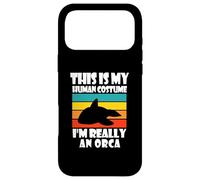 Carcasa para iPhone 17 Pro MAX Este es mi Disfraz Humano, Soy Realmente una Orca, Divertido papá de Orca