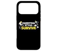 Carcasa para iPhone 17 Pro MAX Estilo de crianza Sobrevive Funny Parent Reality Identity