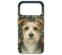 Carcasa para iPhone 17 Pro MAX Estilo Jack Russell Terrier William Morris de Pelo Duro