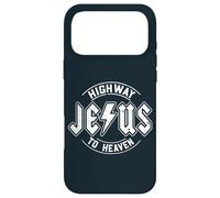 Carcasa para iPhone 17 Pro MAX Estilo Rock Retro, fe Cristiana, autopista al Cielo, Jesús