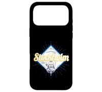 Carcasa para iPhone 17 Pro MAX Estocolmo Recuerdo Vintage Retro Vikingo Capital de Suecia