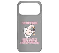 Carcasa para iPhone 17 Pro MAX Estoy Jubilado Divertido Ganso jubilación Garabato