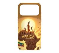 Carcasa para iPhone 17 Pro MAX Ethiopian Flag Rasta Africa Rising Again from Ethiopia