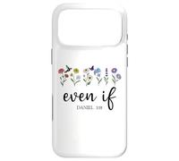 Carcasa para iPhone 17 Pro MAX Even If Sign Christian Even If Daniel 3:18 Bible Verse Jesus