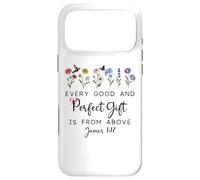 Carcasa para iPhone 17 Pro MAX Every Good is from Above Sign Bible Verse James 1:17