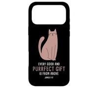 Carcasa para iPhone 17 Pro MAX Every Good & Purrfect (Gift) is from Above - James 1:17 Cat