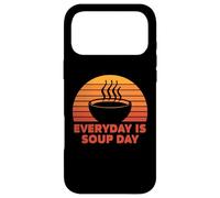 Carcasa para iPhone 17 Pro MAX Everyday Is Sopa Día Bowl Comida Comida Dieta Amor Retro Sabroso