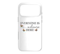 Carcasa para iPhone 17 Pro MAX Everyone is Welcome Here Pride Sign Lesbian Butterfly Pride