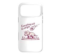 Carcasa para iPhone 17 Pro MAX Everything Is Alright Dinosaur Asteroid Chaos Graphic Retro