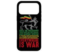 Carcasa para iPhone 17 Pro MAX Everywhere IS War Discurso Haile Selassie León Judá Reggae