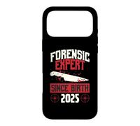 Carcasa para iPhone 17 Pro MAX Experto forense Desde el Nacimiento 2025 Cumpleaños temático de crímenes Reales