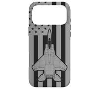 Carcasa para iPhone 17 Pro MAX F-15 Eagle Avión de Combate Militar Bandera Estadounidense