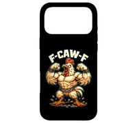 Carcasa para iPhone 17 Pro MAX F-Caw-F Pollo Divertido Sarcasmo Ironía Crazy Screaming F-Caw-F