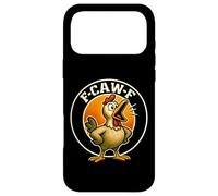 Carcasa para iPhone 17 Pro MAX F-Caw-F Pollo Divertido Sarcasmo Ironía Crazy Screaming F-Caw-F