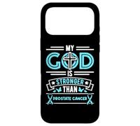 Carcasa para iPhone 17 Pro MAX Faith My God Is Stronger Than Prostate Cancer - Cinta