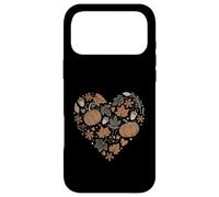 Carcasa para iPhone 17 Pro MAX Fall Pumpkin Fall Leaves Acorns Hearts Rustic Fall Autumn