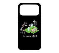 Carcasa para iPhone 17 Pro MAX Falso Aterrizaje Lunar Disparar Nevada Área 51 engaño