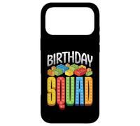 Carcasa para iPhone 17 Pro MAX Familia de Fuentes Birthday Squad Matching Brick Builder