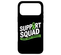 Carcasa para iPhone 17 Pro MAX Familia de Fuentes Support Squad Liver Cancer Awareness Green Ribbon