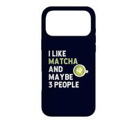 Carcasa para iPhone 17 Pro MAX Fanático del té Verde Matcha: Me Gusta el Matcha y Tal Vez 3 Personas