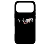 Carcasa para iPhone 17 Pro MAX Fancy Pet Rat Heartbeat EKG Stuff Accessories Pulse Line