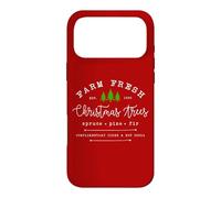 Carcasa para iPhone 17 Pro MAX Farm Fresh Xmas Tree, Pine Retro Vintage Graphic Christmas