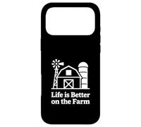 Carcasa para iPhone 17 Pro MAX Farm Life Granero Silueta Country Living Diseño Gráfico