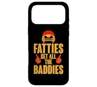Carcasa para iPhone 17 Pro MAX Fatties Get All The Baddies Fun Football Fan -
