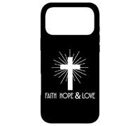 Carcasa para iPhone 17 Pro MAX Fe Esperanza y Amor - Jesús Cruz Cristiana