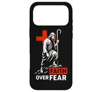 Carcasa para iPhone 17 Pro MAX Fe sobre el Miedo Cristiano Motivacional Jesús Cruz Pastor