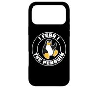 Carcasa para iPhone 17 Pro MAX Fear The Penguin Linux Humor Desarrollador de código Abierto