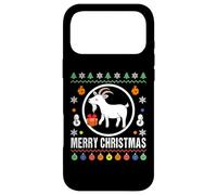 Carcasa para iPhone 17 Pro MAX Feliz Navidad Goat Ugly Sweater Xmas Knit